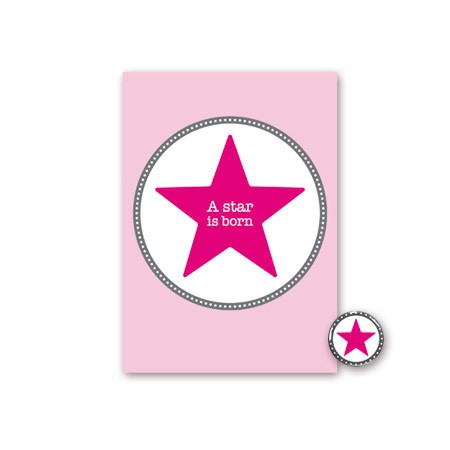Amazing - Buttonset A Star is born pink
