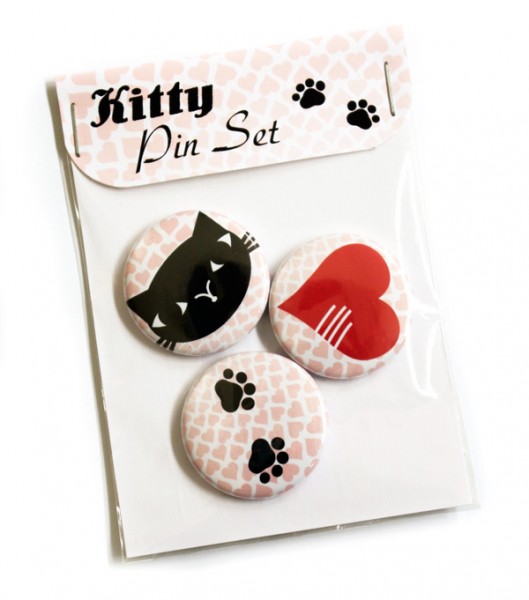 Button Set Kitty